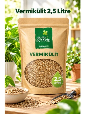 Bahar Botanik Vermikülit 2,5 Litre | Doğal Toprak Düzenleyici, Nem Tutucu, Tohum Çimlendirme ve Fide Yetiştirme Vermiküliti