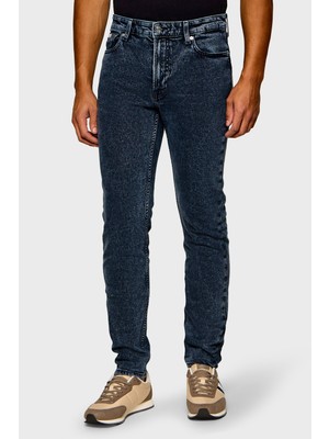 Calvin Klein Pamuklu Slim Fit Normal Bel Dar Paça Jeans Erkek Kot Pantolon LV04RH730G 8bo