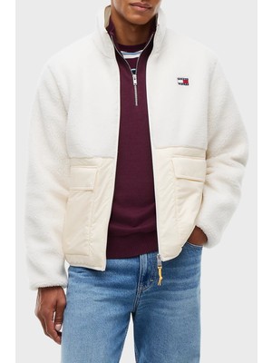 Tommy Jeans Logolu Relaxed Fit Dik Yaka Mont Erkek Mont DM0DM23227 Aef