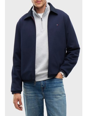 Tommy Hilfiger Pamuk Karışımlı Örme Regular Fit Klasik Yaka Sweat Erkek Sweat MW0MW44947 Dw5