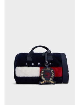 Tommy Jeans Logolu Çıkarılabilir Askılı Peluş Çanta Kadın Çanta AW0AW19080 C1G