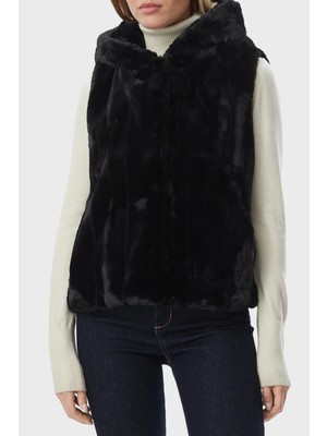 Guess Sl Sophy Yumuşak Dokulu Kapüşonlu Astarlı Peluş Yelek W5BL99WDCH0 Kadın Yelek W5BL99 Wdch0 Jtmu