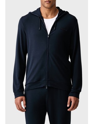 Emporio Armani Logolu Regular Fit Kapüşonlu Yaka Sweat Erkek Sweat EM000653 AF25035 UB102