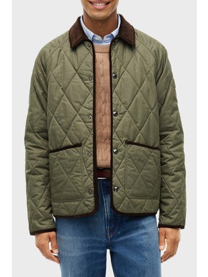 Tommy Hilfiger Kapitone Desenli Logolu Klasik Yaka Mont Erkek Mont MW0MW45195 Plı