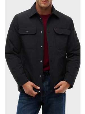 Tommy Hilfiger Su Itici Regular Fit Gömlek Yaka Mont Erkek Mont MW0MW44767 Bds