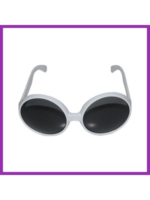 Salmore 80 Li Yıllar Beyaz Renk Nostalji Yeşilçam Parti Gözlüğü Bty