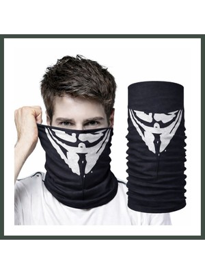 Bezos Vendetta Maskesi Desenli Baf Bandana ? Çok Amaçlı Yüz Boyunluk Bandana 4 No Nhr