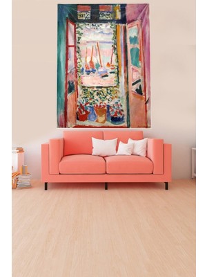 Prime Life Batik Suluboya Manzara Resmi Leke Tutmaz Kadife Kumaş Duvar Örtüsü Duvar Halısı Tapestry WLLWD539, 100 x 140