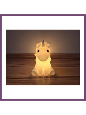 Bezos Sevimli Tek Boynuzlu At Formlu Tealight Mumluk Çocuk Odası Dekoratif Mum Tutucu Gambera1
