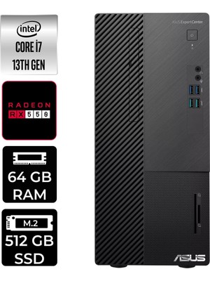 Prime Life Expertcenter D500ME I7 13700 64GB 512GB SSD RX550/4GB Fdos Masaüstü Pc & Per4 USB Bellek