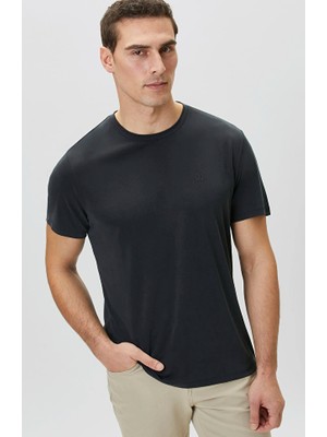 Network Siyah Basic Modal T-Shirt