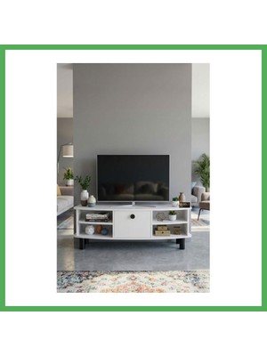 Astraltech Vienna Tv Sehpası Suntalam Beyaz 136X44 cm Bezoss