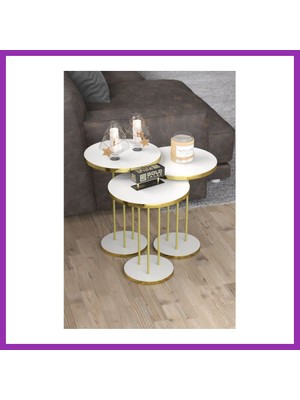 Salmore Gold Terra Zigon Beyaz 3'lü Bty