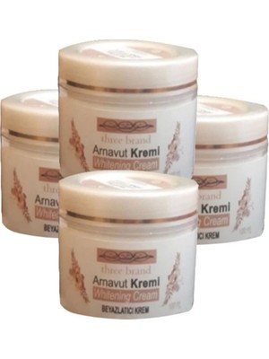 Three Brand 4lü Adet Arnavut Kremi Whitens Cream Tümbölge Aklık Kremi 100 ml