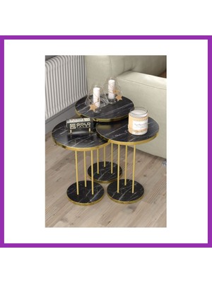 Salmore Gold Terra Zigon Bendir Siyah 3'lü Bty