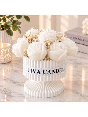 Liva Candela Çiçek Mum