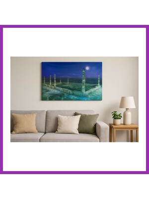 Salmore Mescid-I Nebevi Duvar Tablosu Resmi - Islami Hediye Seçeneği 40X60 cm Bty