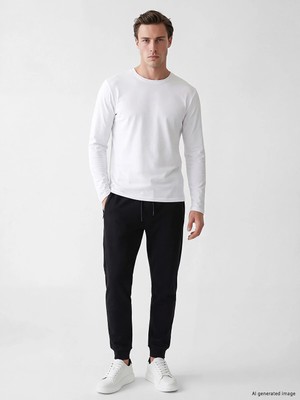 Lc Waikiki Yeni Sezon Siyah Regular Fit Erkek Jogger Eşofman Altı