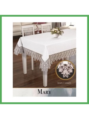 Astraltech Keten Masa Örtüsü Tablecloth 155X220 cm Yemek Masası Örtüsü Maria Model Kapiçino Bezoss