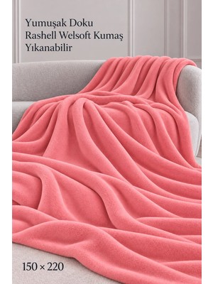 Battaniye Rashell Welsoft Tek Kişilik 150X220CM Yumuşak Dokulu Sıcak Tutan Konforlu