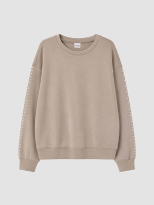 Lc Waikiki Yeni Sezon Bej Bisiklet Yaka Kız Çocuk Soft Touch Sweatshirt