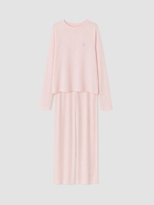 Lc Waikiki Yeni Sezon Pembe Bisiklet Yaka Kız Çocuk Pijama Takım