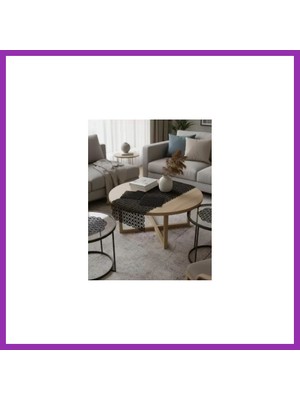 Salmore Salon Takımı Angles Çeyizlik Siyah Runner Set 5 Parça Işlemeli Ranır Masa Sehpa Konsol Örtüsü Bty