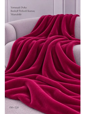 Battaniye Rashell Welsoft Tek Kişilik 150X220CM Yumuşak Dokulu Sıcak Tutan Konforlu