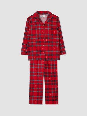Lc Waikiki Yeni Sezon Kırmızı Yılbaşı Temalı Kız Çocuk Pijama Takım