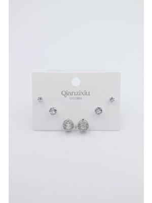 Marsilyan Çoklu Set Küpe - Gümüş