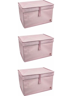 Marsilyan Çok Amaçlı Düzenleyici Kutu Organizer Cırt Cırtlı Hurç Mega Plus Boy 40CM x 30CM x 70CM (3 Adet)