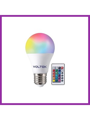 Bezos Voltek 9W Kumandalı Beyaz+Rgb LED Ampul 1 Adet BEZ10