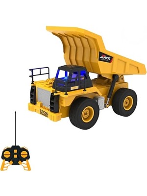 Uzaktan Kumandalı 40 Mhz Tam Fonksiyonlu Rc Iş Araçları LED Işıklı Kepçeleri, Damperi ve Vinç Hareketlidir (Kule Vinç-Kepçe-Bulldozer-Kamyon) (Kamyon)