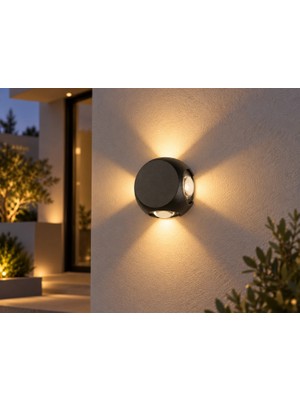 Eco Lounge Dekoratif LED Duvar Aplik 4W 360 Lümen Gün Işığı 3200K IP44 Koruma 1 Adet BX-316731