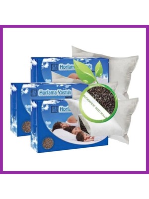 Bezos Süper Bonie Gürültüsüz Uyku Yastığı 3 Adet Karabuğday Yastığı 50X70CM BEZ10