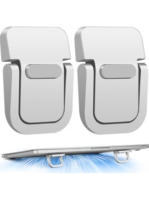 Mini Dizüstü Bilgisayar Standı, Taşınabilir Dizüstü Bilgisayar Standı, Havalandırmalı Soğutmalı Katlanabilir ve Hafif Ergonomik Yükseltici, Şık Bilgisayar Dizüstü Bilgisayar Tutucu Klavyelere