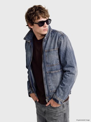 Lc Waikiki Yeni Sezon Indigo Regular Fit Erkek Jean Ceket