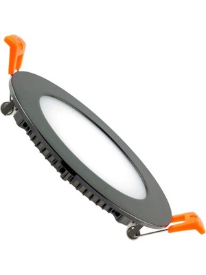 Tr 15W Sıva Altı Yuvarlak Siyah LED Panel Beyaz Işık