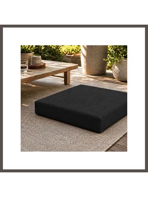 Nexora Living Kare Blok Minder · 50 × 50 × 7 cm | Siyah | Iç Mekân Nxrlvng