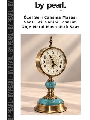 Özel Seri Çalışma Masası Saati Stil Sahibi Tasarım Obje Metal Masa Üstü Saat
