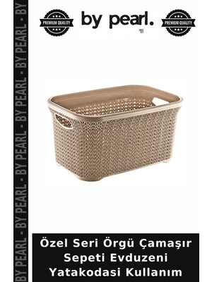 Özel Seri Örgü Çamaşır Sepeti Evduzeni Yatakodasi Kullanım