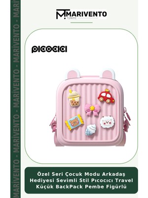 Özel Seri Çocuk Modu Arkadaş Hediyesi Sevimli Stil Pıcocıcı Travel Küçük Backpack Pembe Figürlü