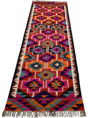 Zehra Abla Halı Yeni El Dokuma Şaheser Otantik Herki Yolluk Yün Kilim 7675
