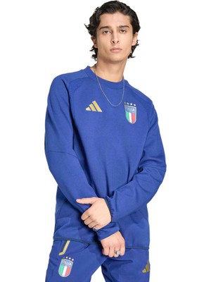 Adidas Figc Tt Cr Erkek Mavi Sweatshirt