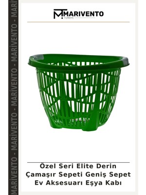 Özel Seri Elite Derin Çamaşır Sepeti Geniş Sepet Ev Aksesuarı Eşya Kabı