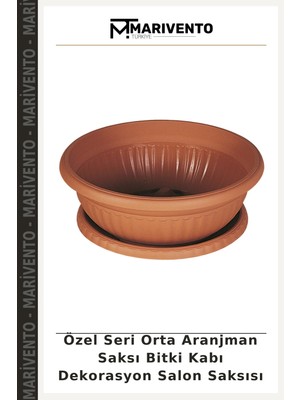 Özel Seri Orta Aranjman Saksı Bitki Kabı Dekorasyon Salon Saksısı