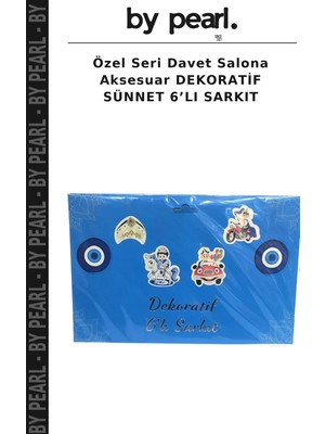 Özel Seri Davet Salona Aksesuar Dekoratif Sünnet 6’lı Sarkıt