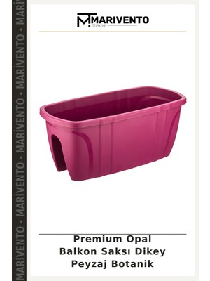 Premium Opal Balkon Saksı Dikey Peyzaj Botanik