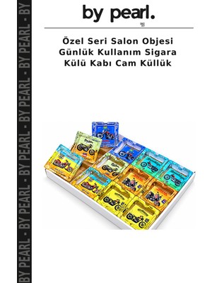 Özel Seri Salon Objesi Günlük Kullanım Sigara Külü Kabı Cam Küllük