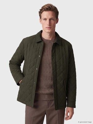 Lc Waikiki Yeni Sezon Haki Regular Fit Kapitone Erkek Mont